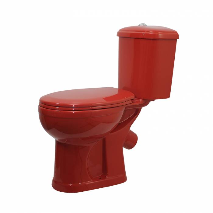 Купить компакт-унитаз дора красный горизонтальный выпуск, старый оскол. в Иваново магазин сантехники Суперстрой