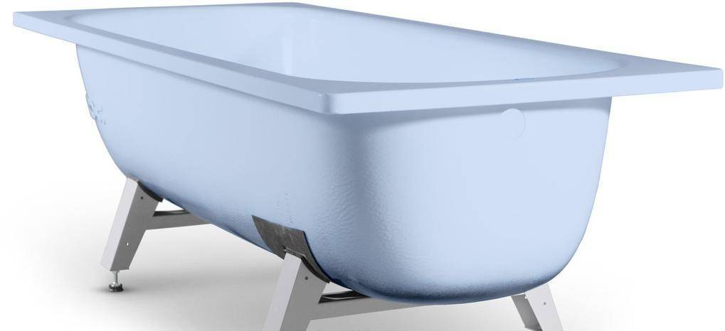 Купить ванна стальная donna vanna (2мм) 150*70*40 ,без ранта,(с опорой) голубая лагуна, виз. в Иваново магазин сантехники Суперстрой