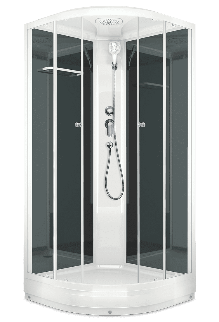 Купить душевая кабина domani delight 88, 80*80  нп см-черная задняя стенка в Иваново магазин сантехники Суперстрой