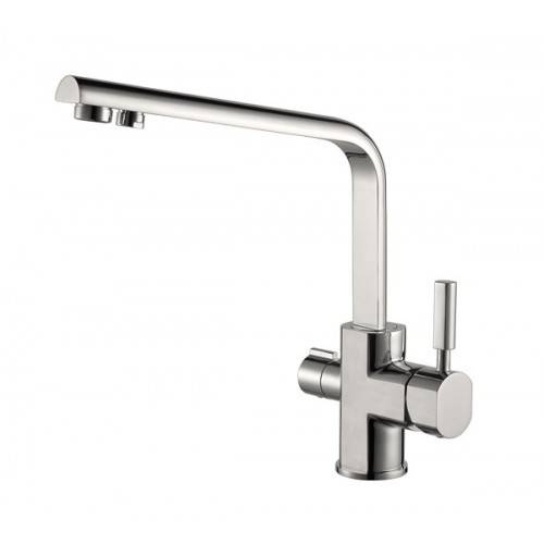 Купить смеситель decor 40144-5 silver для кухни под фильтр, kaiser в Иваново магазин сантехники Суперстрой