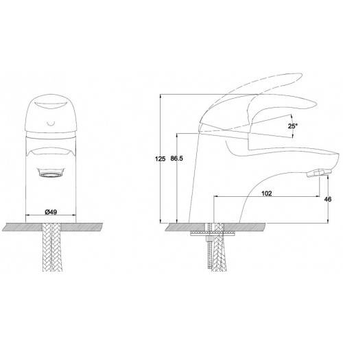 Купить смеситель для раковины safira 15011,kaiser в Иваново магазин сантехники Суперстрой