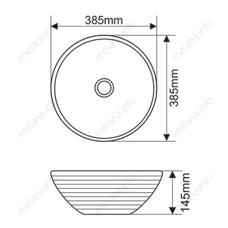 Купить раковина mln-t4005-g25(золото),melana. в Иваново магазин сантехники Суперстрой