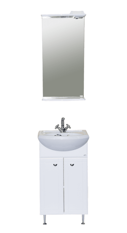Купить тумба соло-40 прямая белая + раковина "mango" sanita, misty. в Иваново магазин сантехники Суперстрой