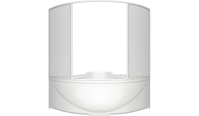 Купить шторка для ванны империал/ирис/модена (4 створки пластик), bas. в Иваново магазин сантехники Суперстрой