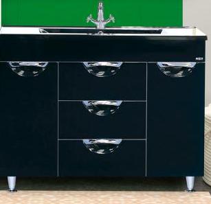 Купить тумба кристи-105 центральная черная,misty. в Иваново магазин сантехники Суперстрой