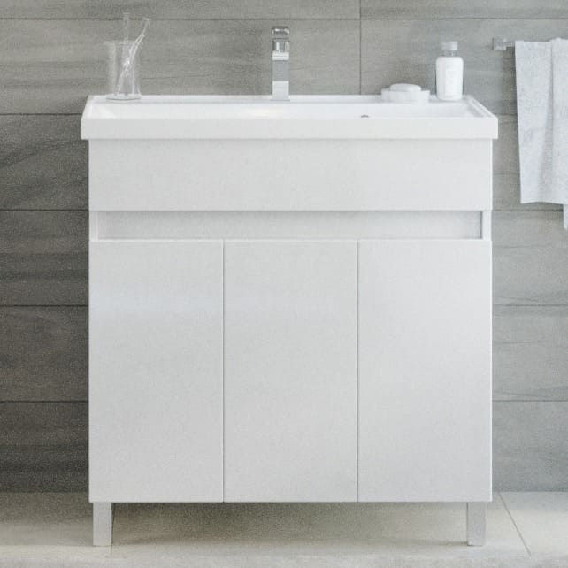 Купить тумба квадро 80, б/ящ, белый, sanstar в Иваново магазин сантехники Суперстрой