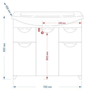 Купить тумба лаванда-70,2 ящика+раковина балтика, мисти. в Иваново магазин сантехники Суперстрой