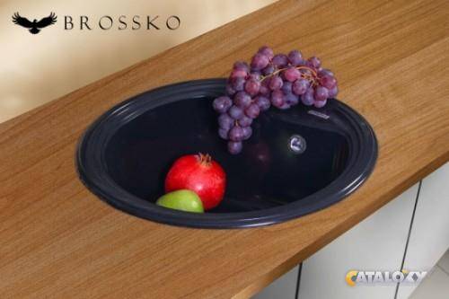 Купить мойка композитная adriano 1406 (св.беж),  brossko. в Иваново магазин сантехники Суперстрой