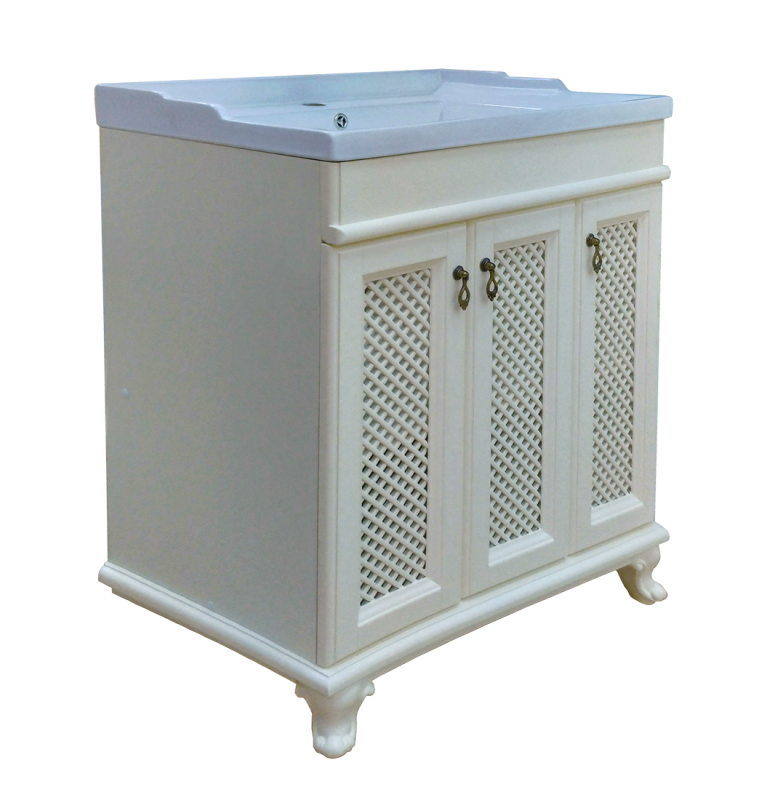 Купить тумба вивьен - 80 прямая слоновая кость , misty. в Иваново магазин сантехники Суперстрой