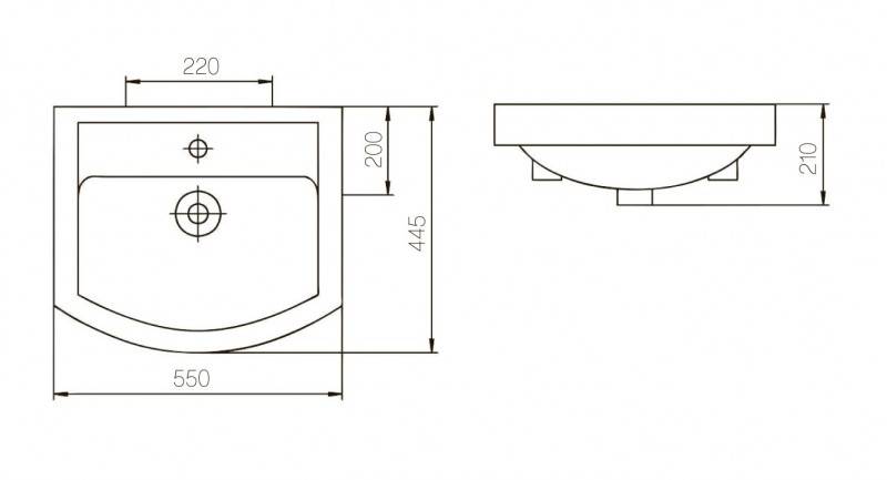 Купить раковина ока белая, без отверстия, киров(rosa). в Иваново магазин сантехники Суперстрой
