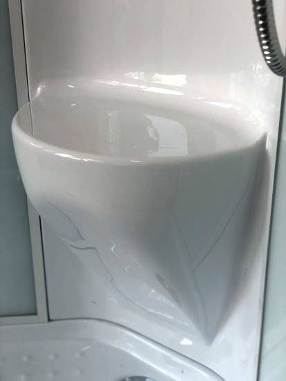 Купить душевая кабина royal rb 90нр7-wc-ch,90*90*217,нп мс,белая задняя стенка в Иваново магазин сантехники Суперстрой