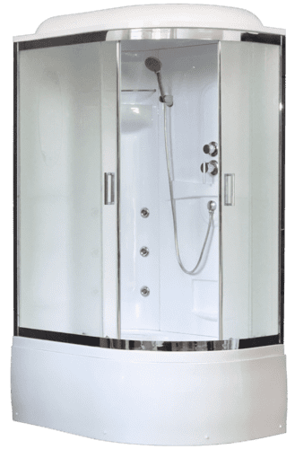 Купить душевая кабина royal rb 8120bk2-м-ch,l вп,мс,акриловые задние стенки,гидромассаж в Иваново магазин сантехники Суперстрой