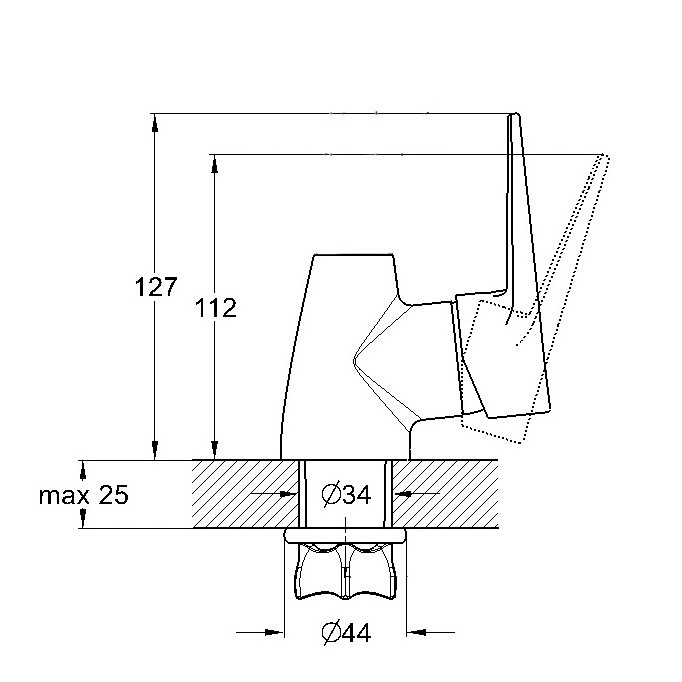 Купить смеситель для кухни без излива zop4-f045x, g-lauf. в Иваново магазин сантехники Суперстрой
