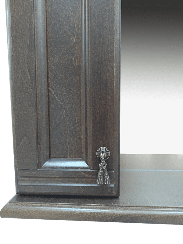 Купить зеркало-шкаф рим -105,с 2-мя шкаф,орех, misty. в Иваново магазин сантехники Суперстрой