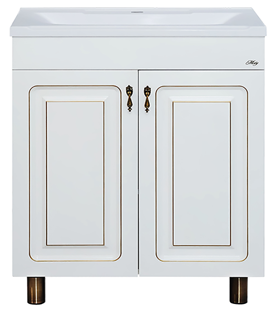 Купить тумба вояж - 70 прямая белая патина , misty. в Иваново магазин сантехники Суперстрой