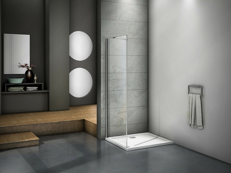 Купить душевое ограждение mokka sp-90-c-we, bas. в Иваново магазин сантехники Суперстрой