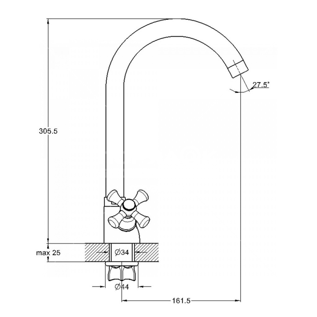 Купить смеситель для кухни qtz4-а827, g-lauf. в Иваново магазин сантехники Суперстрой