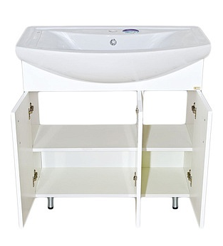 Купить тумба балтика - 75  прямая , белая, misty. в Иваново магазин сантехники Суперстрой