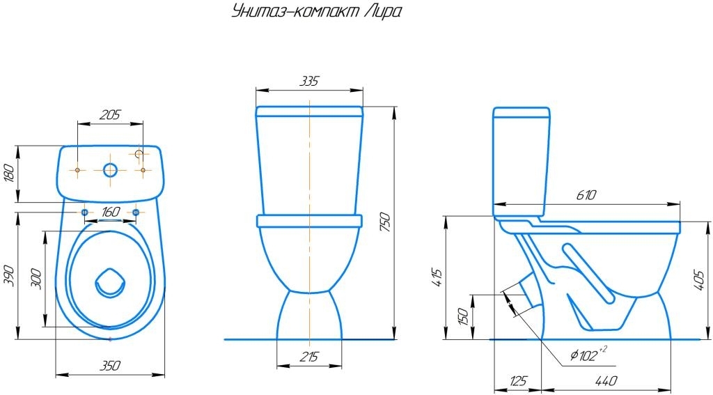 Купить компакт-унитаз лира белый, rosa. в Иваново магазин сантехники Суперстрой