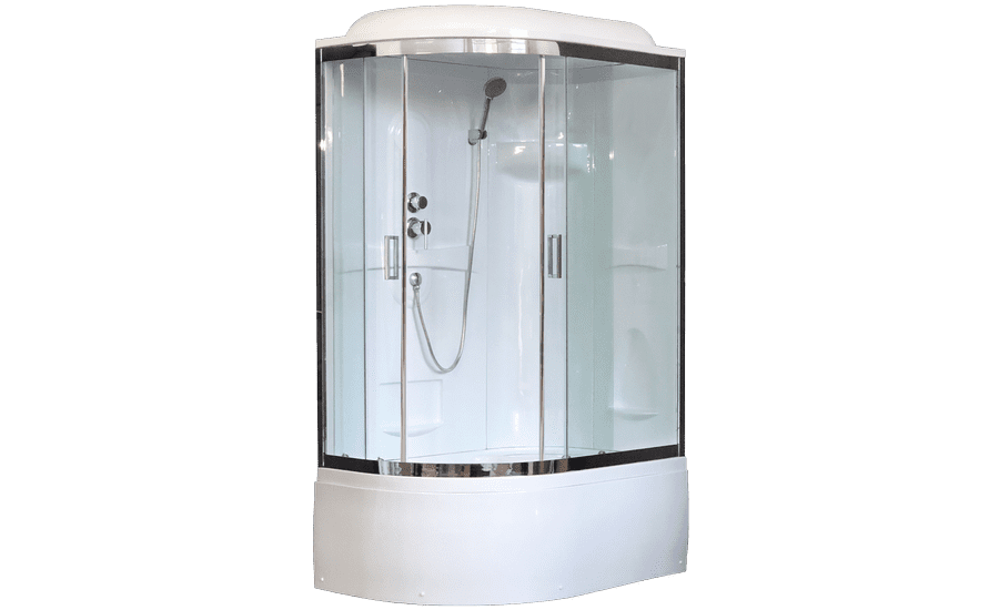 Купить душевая кабина royal rb 8120bk1-t-ch,r вп,пс,акриловая задняя стенка в Иваново магазин сантехники Суперстрой