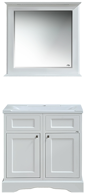 Купить тумба герда - 80 белая эмаль + раковина,misty. в Иваново магазин сантехники Суперстрой