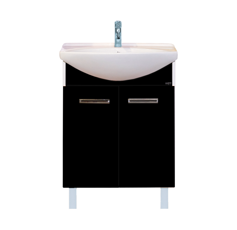 Купить тумба джулия - 65 черная, misty. в Иваново магазин сантехники Суперстрой