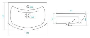 Купить тумба браво - 60 комбинированная,misty. в Иваново магазин сантехники Суперстрой