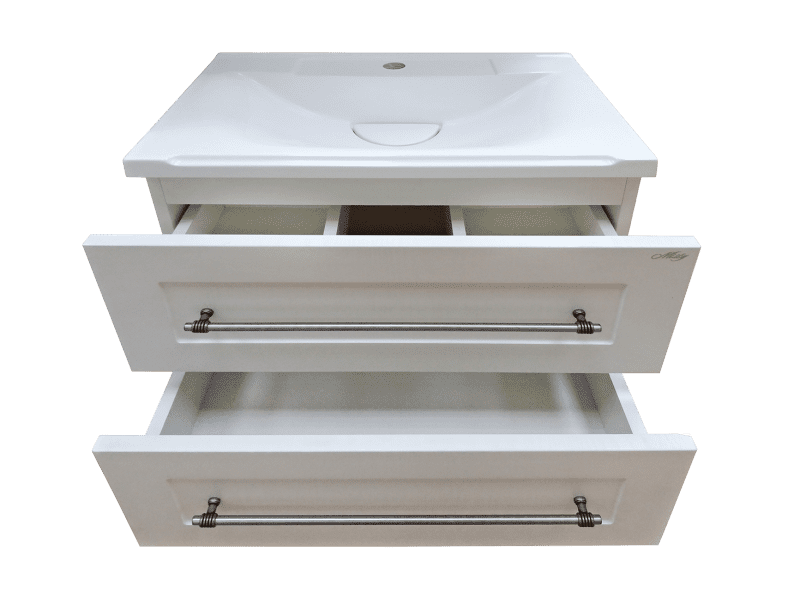 Купить тумба марта-70 подвесная белая + раковина evva-70, misty. в Иваново магазин сантехники Суперстрой