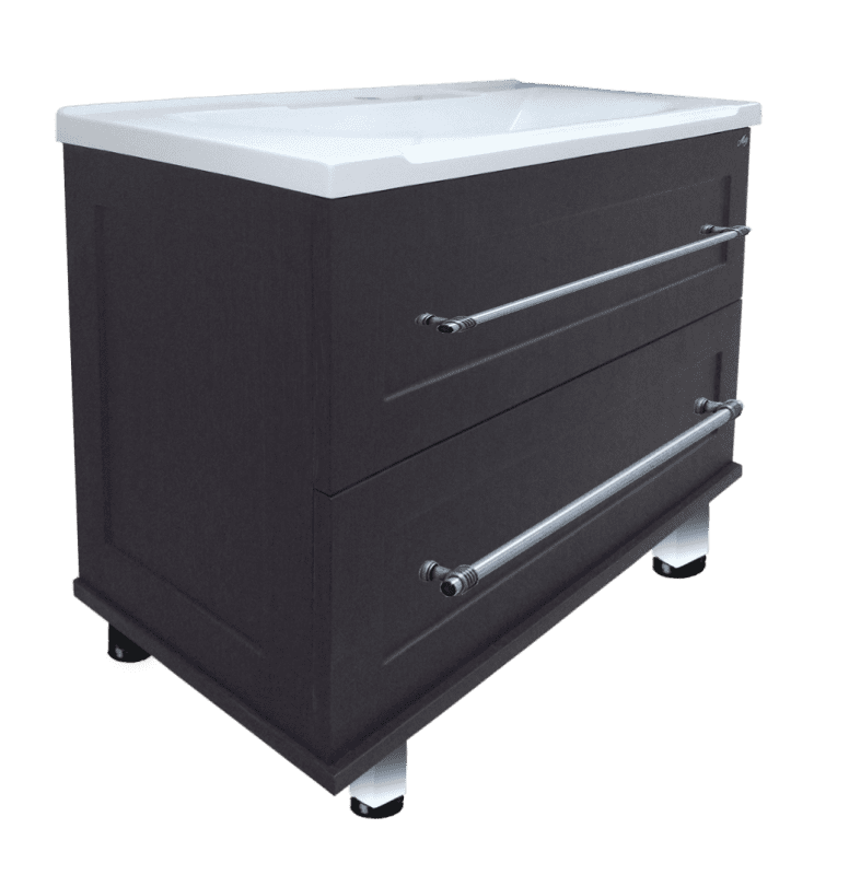 Купить тумба марта-70 тёмный бетон + раковина evva-70 ,misty. в Иваново магазин сантехники Суперстрой