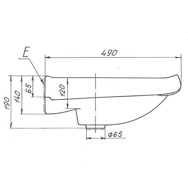 Купить раковина водолей 57*49 (1отверстие), лобненский стройфарфор. в Иваново магазин сантехники Суперстрой