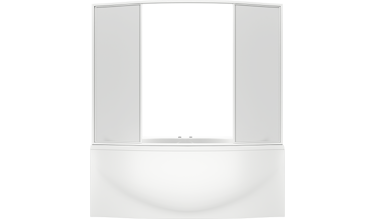 Купить шторка для ванны фиеста (4 ств.пластик), bas. в Иваново магазин сантехники Суперстрой