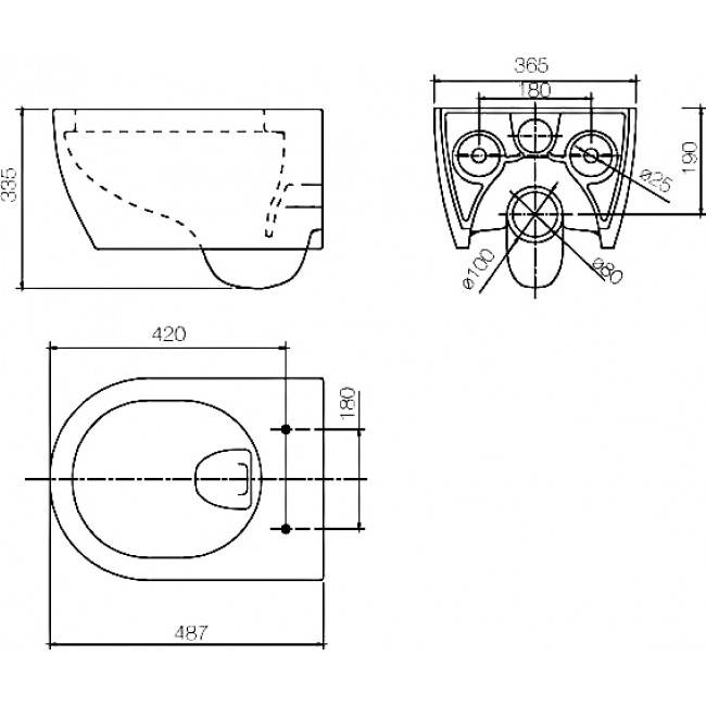 Купить унитаз подвесной   nc 4411black, ssww. в Иваново магазин сантехники Суперстрой