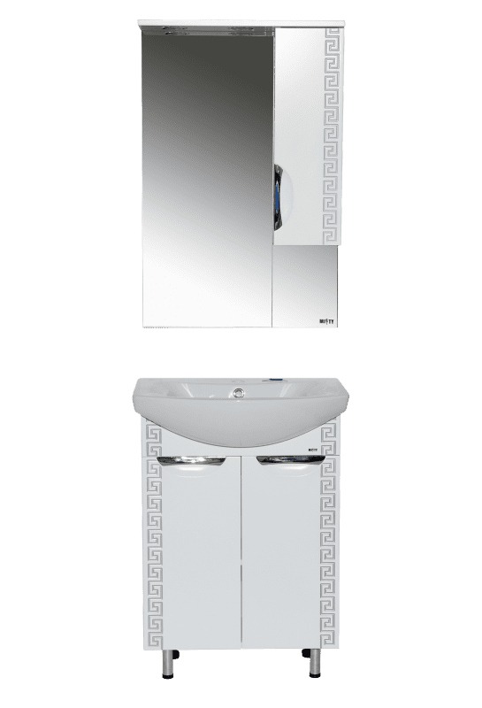 Купить зеркало-шкаф престиж-60 правое серебряная патина, misty. в Иваново магазин сантехники Суперстрой