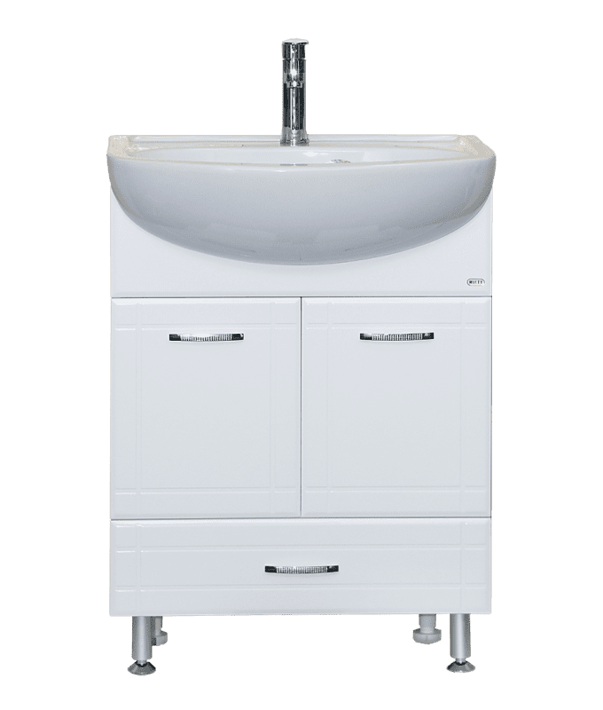 Купить тумба уют-60 1ящ. белая + раковина уют rosa, misty. в Иваново магазин сантехники Суперстрой