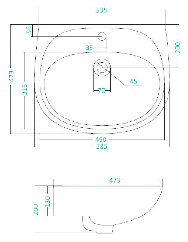 Купить раковина анимо-60 без пьедестала 1-отв, santek в Иваново магазин сантехники Суперстрой