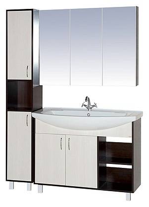 Купить пенал браво - 30  левый комбинированный, misty. в Иваново магазин сантехники Суперстрой