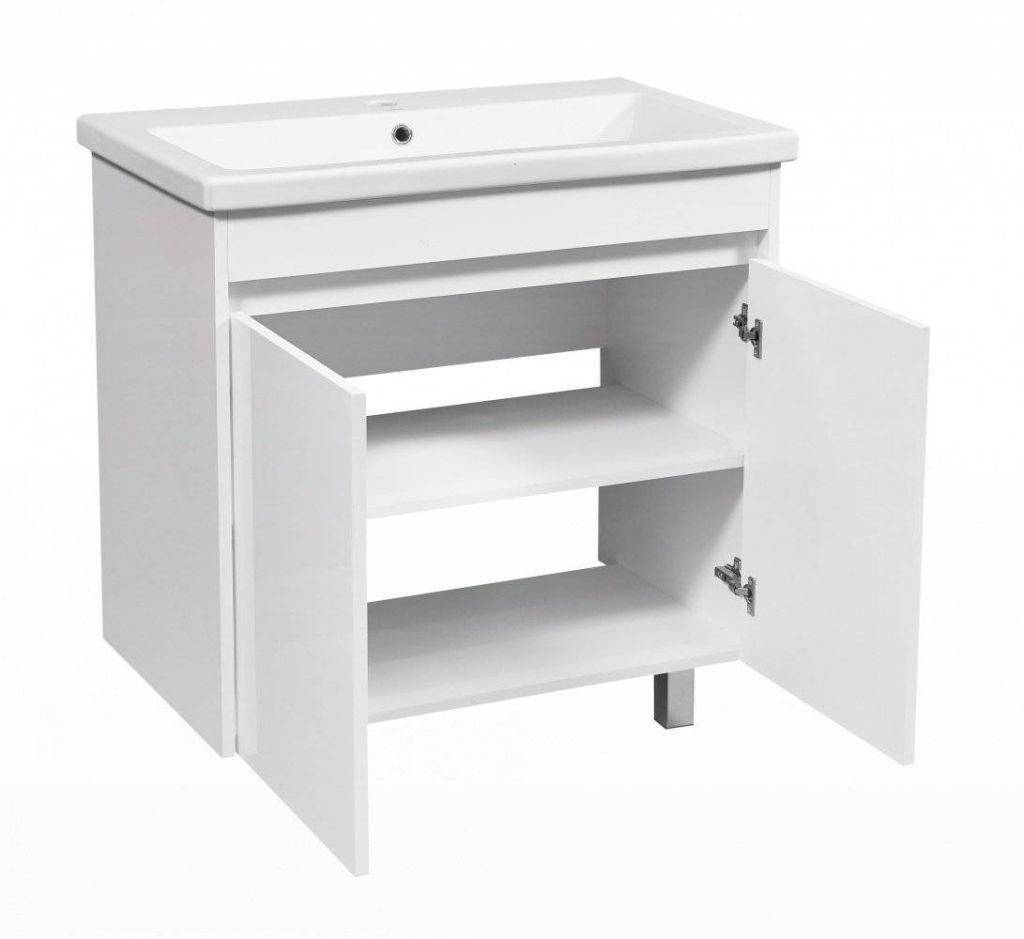 Купить тумба фаворита-80 белый+ раковина сомо,stella polar. в Иваново магазин сантехники Суперстрой