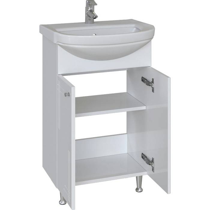 Купить тумба июнь-50 + умывальник акватон-50, sanstar в Иваново магазин сантехники Суперстрой