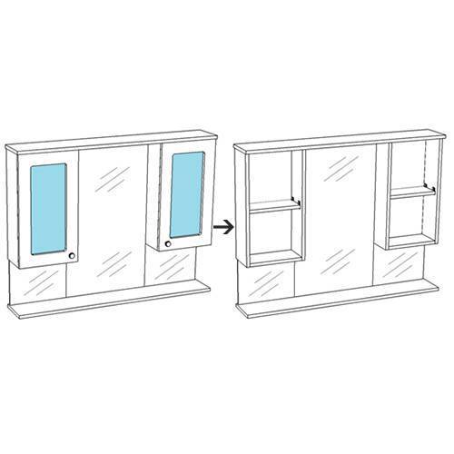 Купить зеркало-шкаф прованс-105 свет, corozo. в Иваново магазин сантехники Суперстрой