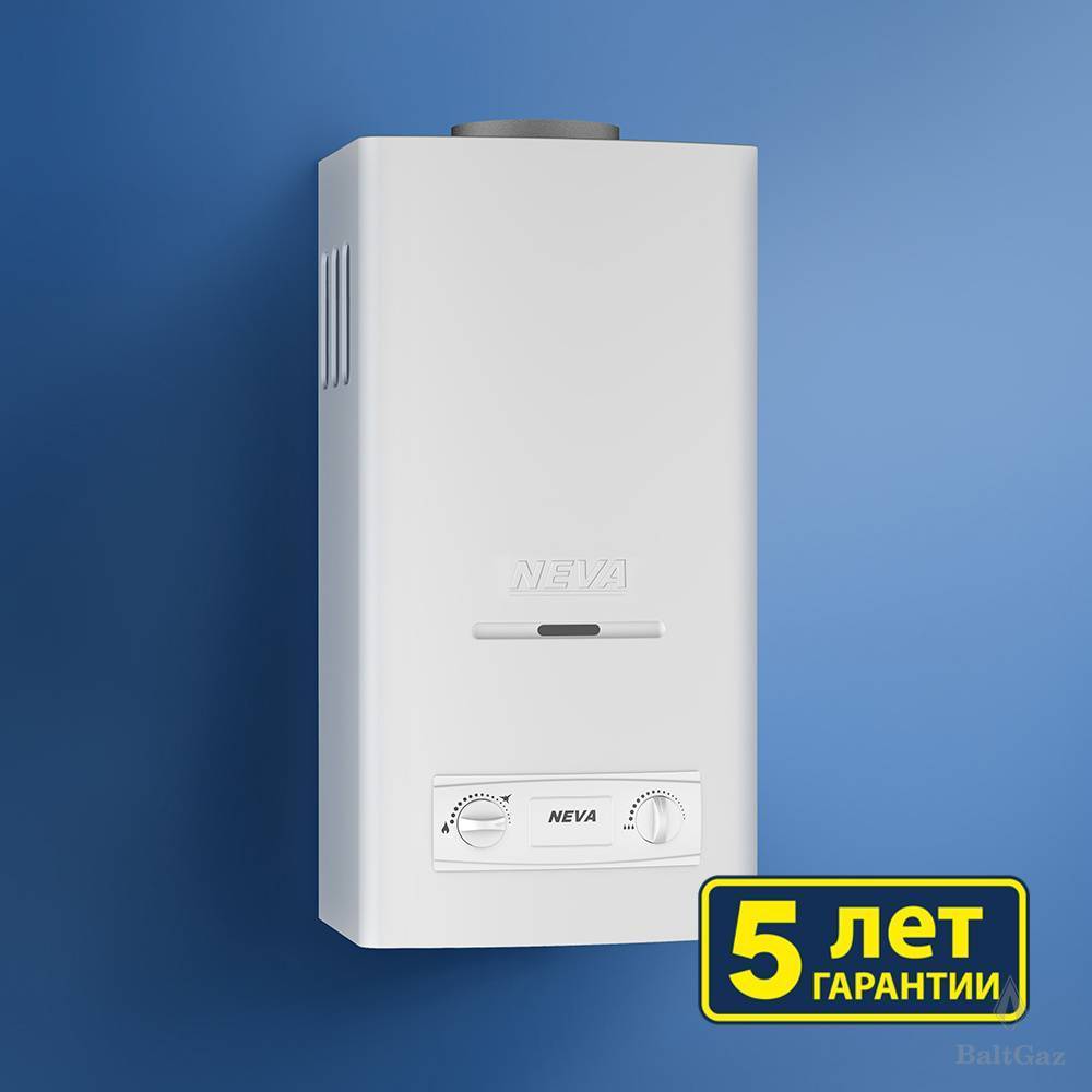 Купить водонагреватель газ neva 4510 р(сжиж газ),neva. в Иваново магазин сантехники Суперстрой