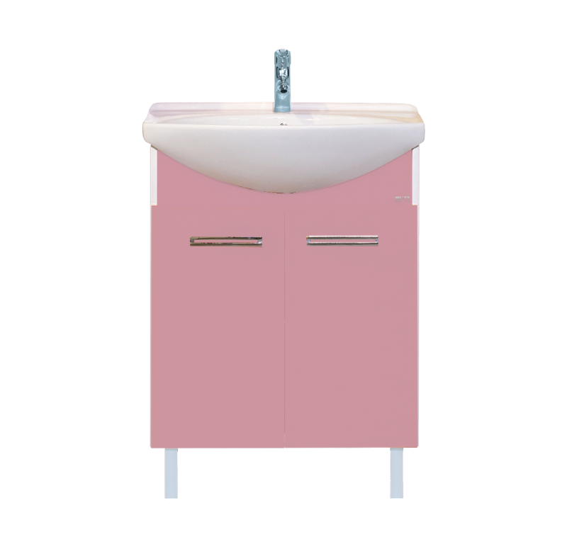 Купить тумба джулия - 65  розовая,misty. в Иваново магазин сантехники Суперстрой
