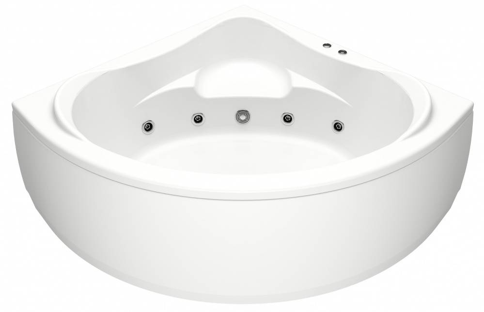 Купить ванна акриловая мега 1600*1600 с экраном гидромассажем, bas. в Иваново магазин сантехники Суперстрой
