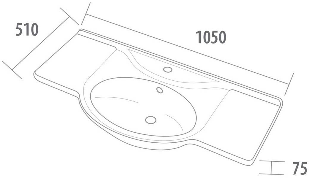Купить раковина мебельная dreja-105, dreja. в Иваново магазин сантехники Суперстрой