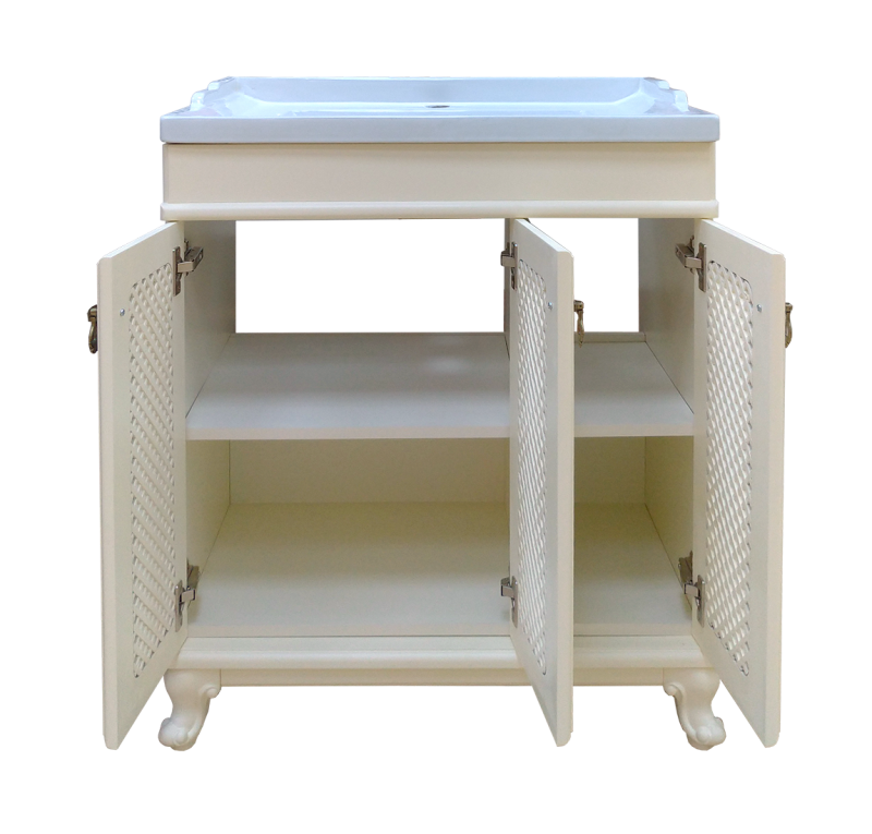 Купить тумба вивьен - 80 прямая слоновая кость , misty. в Иваново магазин сантехники Суперстрой