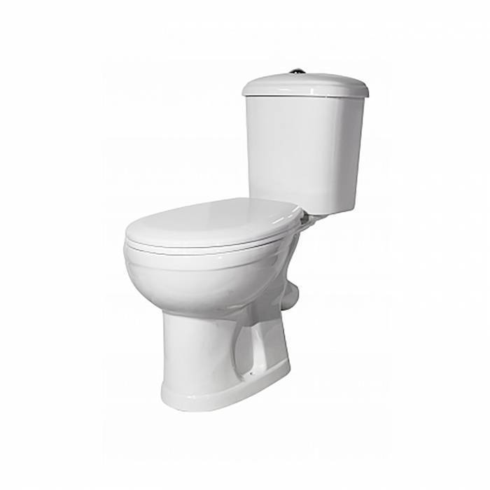 Купить компакт-унитаз дора-антивсплеск белый горизонтальный выпуск, старый оскол. в Иваново магазин сантехники Суперстрой