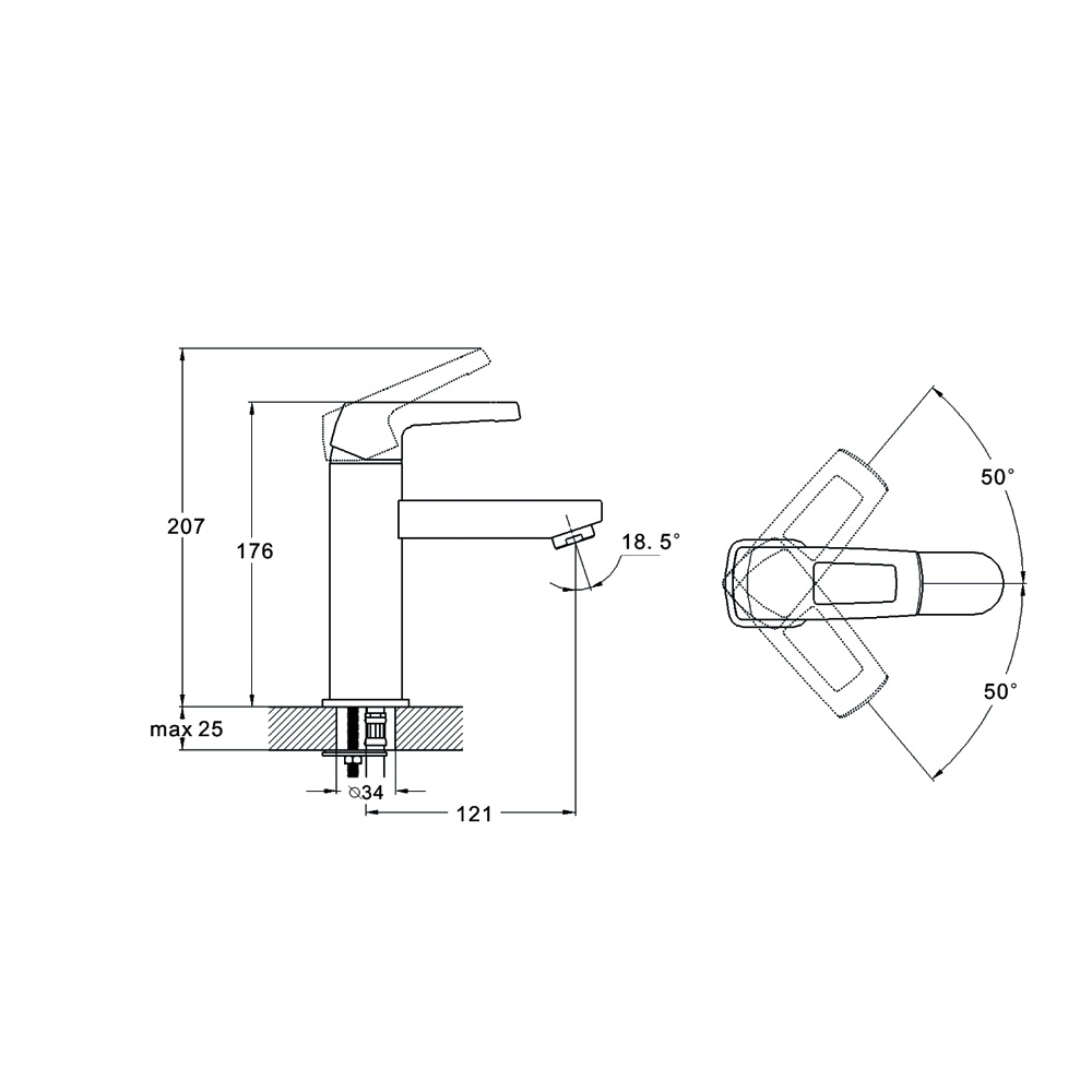 Купить смеситель для раковины nef1-a232, g-lauf. в Иваново магазин сантехники Суперстрой