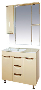 Купить тумба кристи -90 правая беж.,misty. в Иваново магазин сантехники Суперстрой