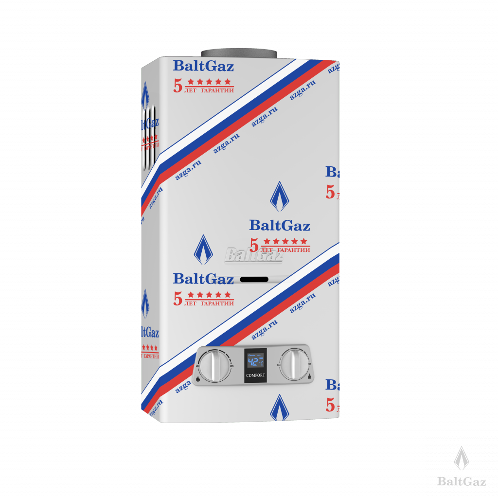 Купить водонагреватель baltgaz comfort 13 сжиженный газ, baltgaz. в Иваново магазин сантехники Суперстрой