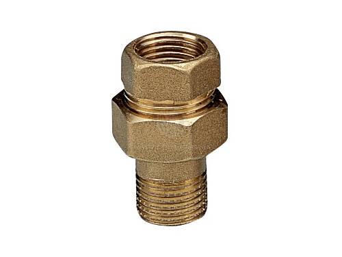 Купить американка прямая латунь 1/2 г/ш,китай. в Иваново магазин сантехники Суперстрой