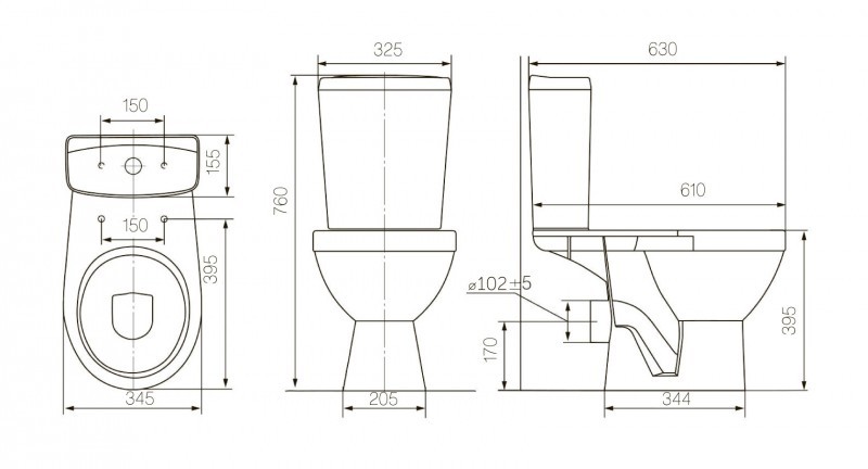 Купить компакт-унитаз рио люкс белый микролифт, rosa. в Иваново магазин сантехники Суперстрой